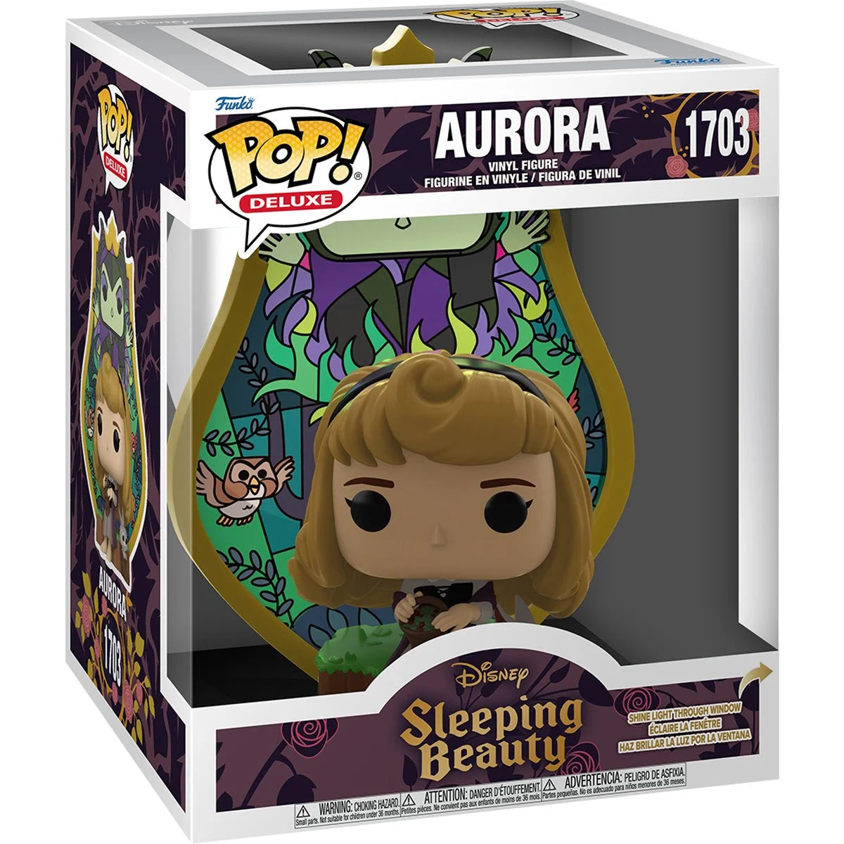 Pop Animation Sleeping Beauty Aurora Stained Glass Figure