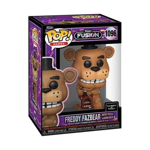 Pop Games Fusion Five Nights at Freddy's Freddy Fazbear with Pizza Launcher Figure