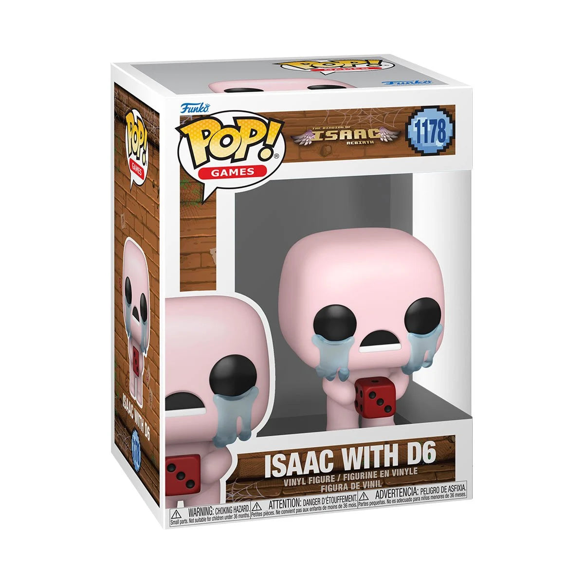 Pop Games The Binding of Isaac: Rebirth Isaac with D6 Figure