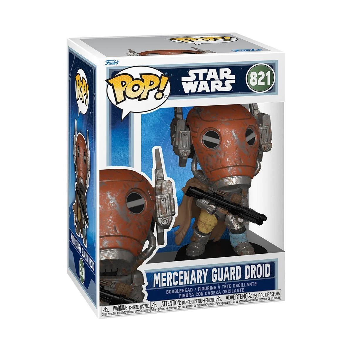 Pop Star Wars: The Mandalorian and Grogu Mercenary Guard Droid Figure