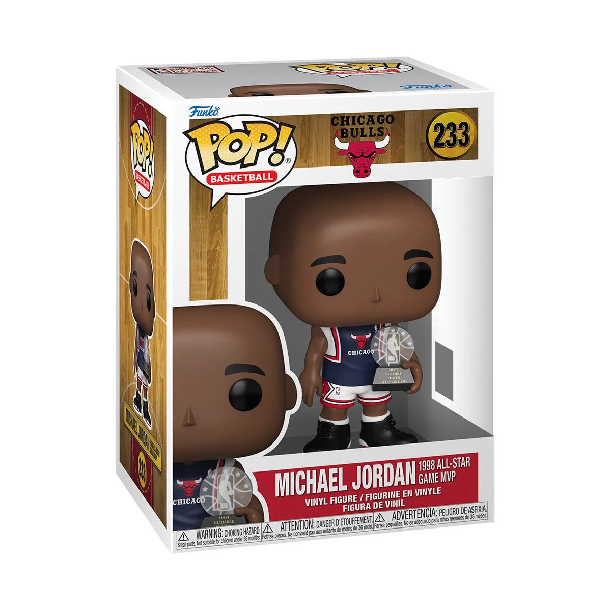 Pop Sports NBA Bulls Michael Jordan 1998 All-Star Game MVP Figure