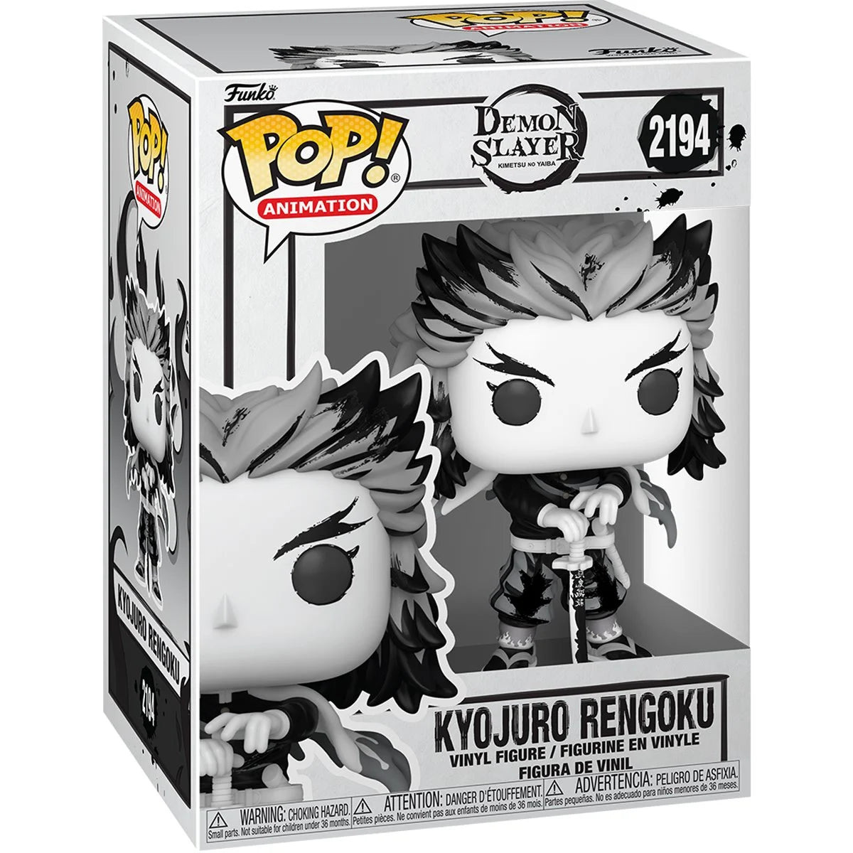 Pop Anime Demon Slayer Kyojuro Rengoku Sumi-Ink Figure
