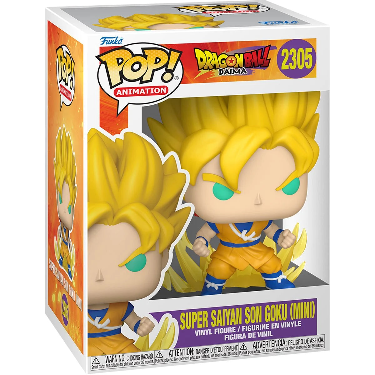 Pop Anime Dragon Ball Daima Super Saiyan Son Goku (Mini) Figure