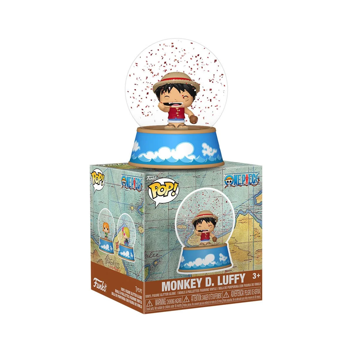 One Piece Mini Glitter Globe Monkey D. Luffy