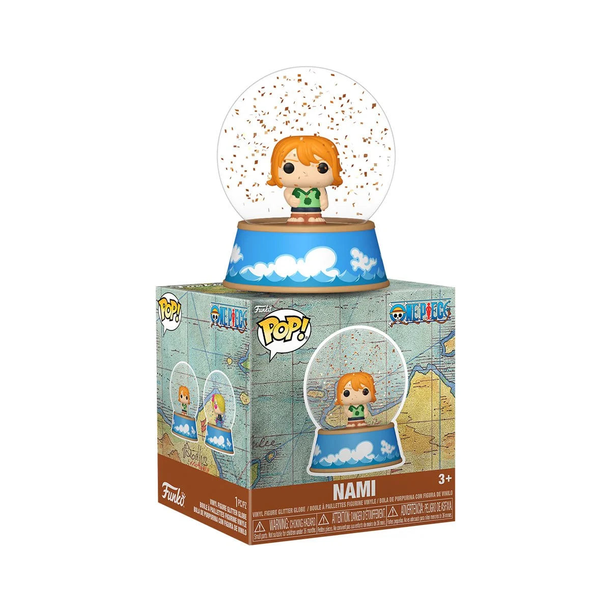 One Piece Mini Glitter Globe Nami