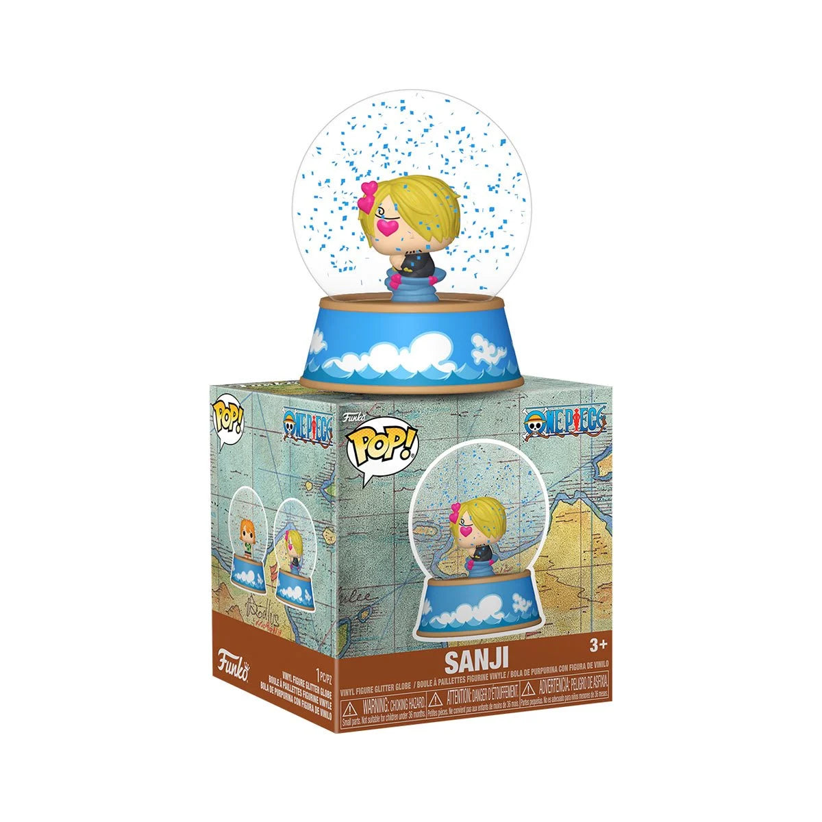 One Piece Mini Glitter Globe Sanji