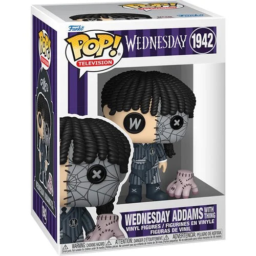 Pop TV Wednesday Addams with Thing Patchwork Figure