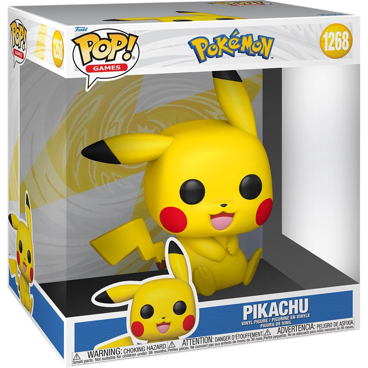 Pop Pokemon Pikachu (Sitting) Jumbo 10-Inch Figure