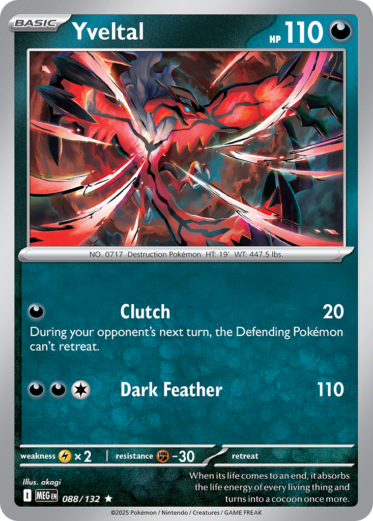 Yveltal - 088/132 - Reverse Holofoil