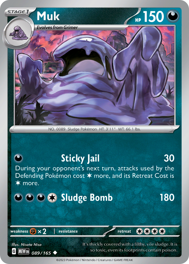 Muk - 089/165 - Reverse Holofoil