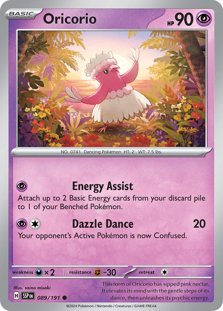 Oricorio  - 089/191 - Reverse Holofoil