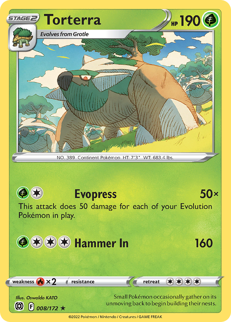 Torterra - 008/172 - Reverse Holofoil