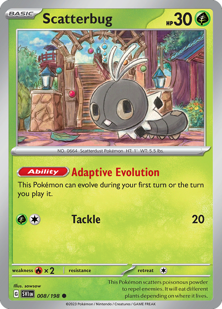 Scatterbug - 008/198 - Reverse Holofoil