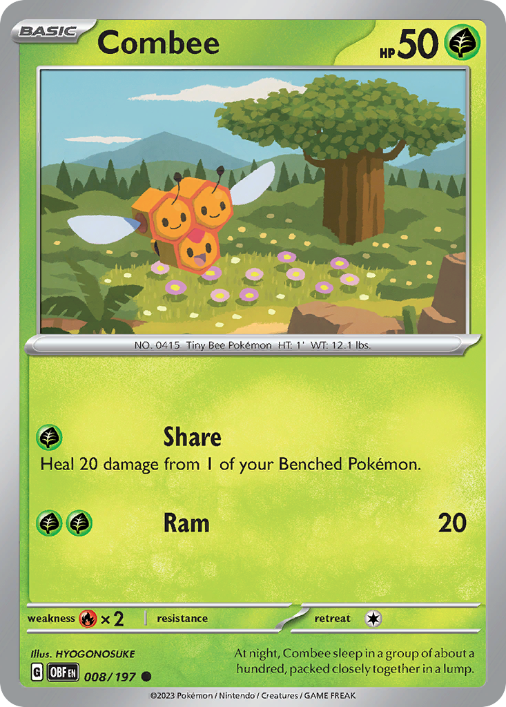 Combee - 008/197 - Reverse Holofoil