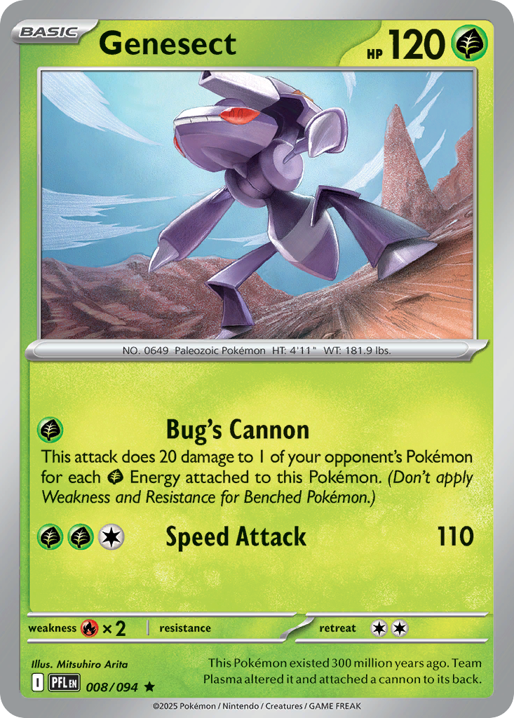 Genesect - 008/094 - Reverse Holofoil