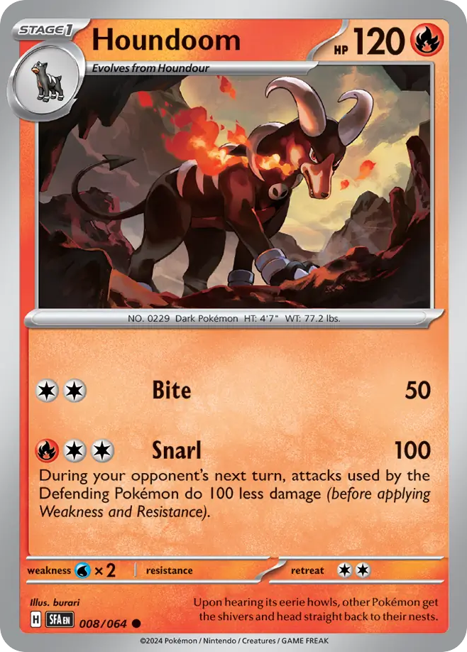 Houndoom  - 008/064 - Reverse Holofoil