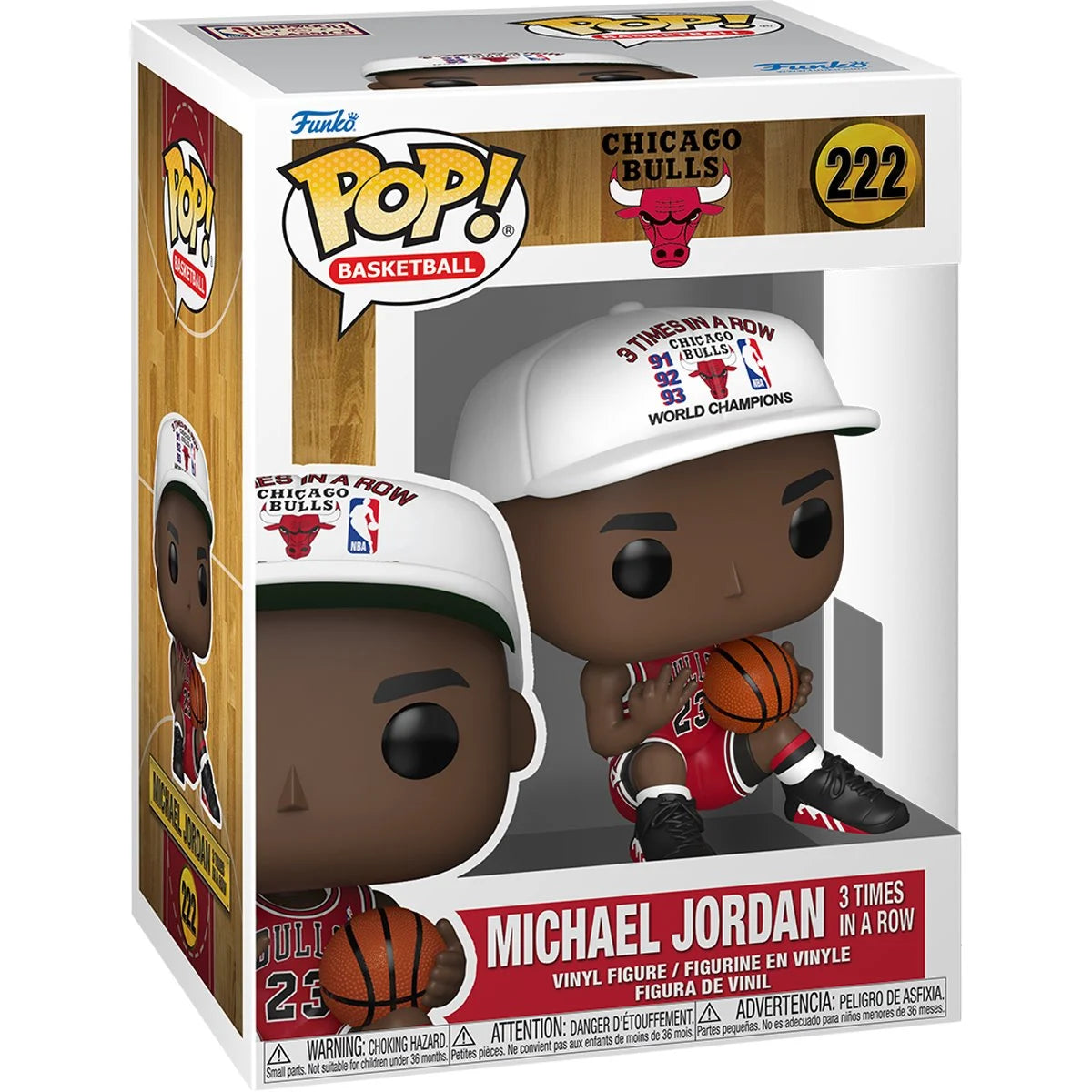 Pop Sports NBA Chicago Bulls Michael Jordan 3 Times in a Row Figure