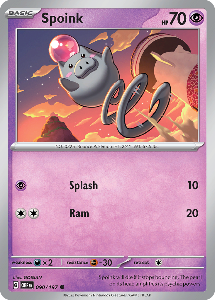 Spoink - 090/197 - Reverse Holofoil