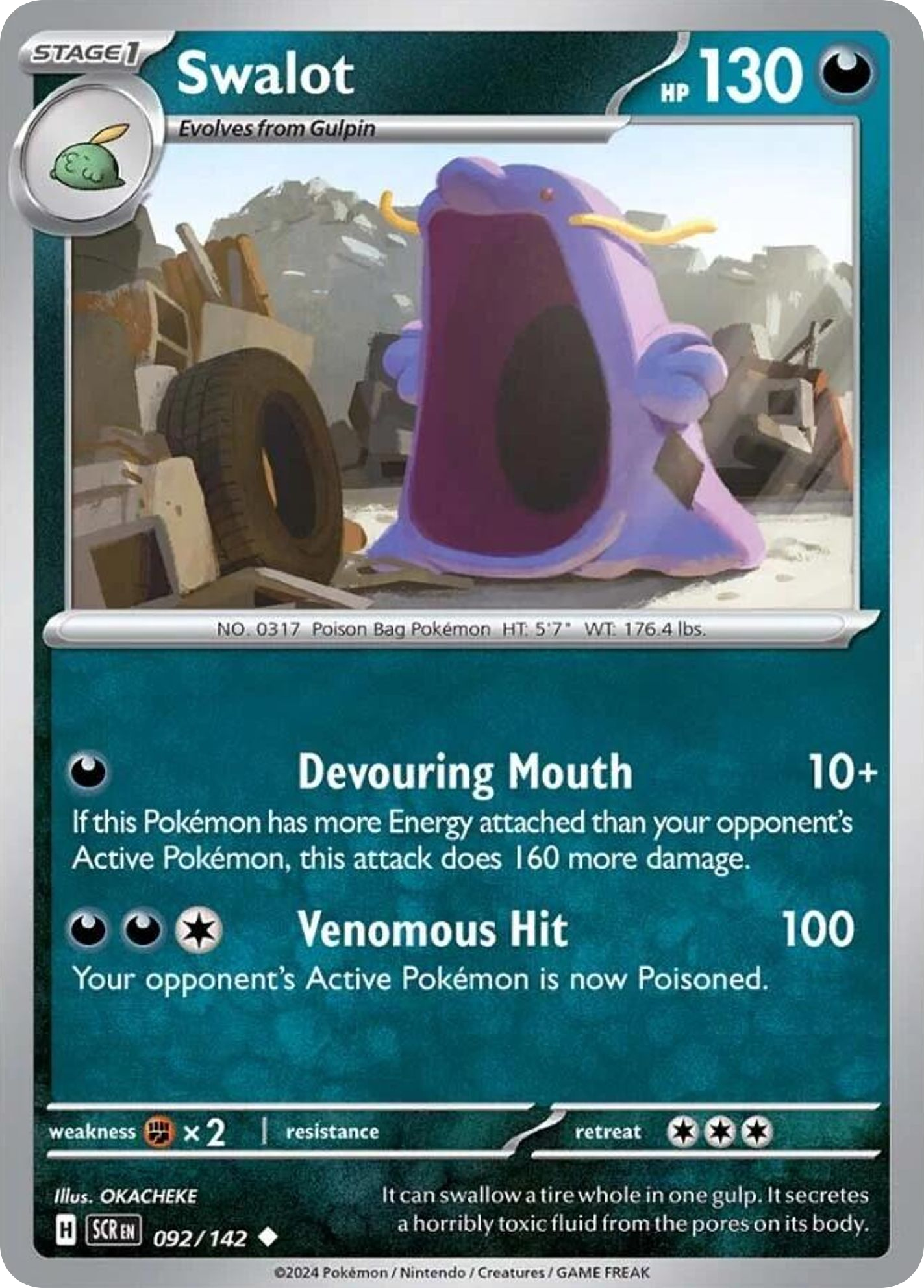 Swalot - 092/142 - Reverse Holofoil