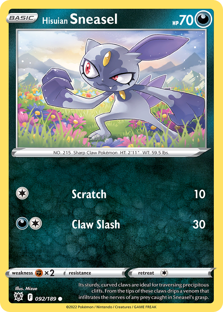 Hisuian Sneasel - 092/189