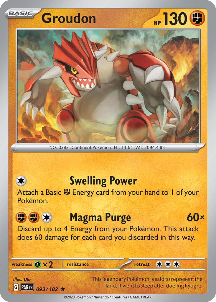 Groudon  - 093/182 - Reverse Holofoil