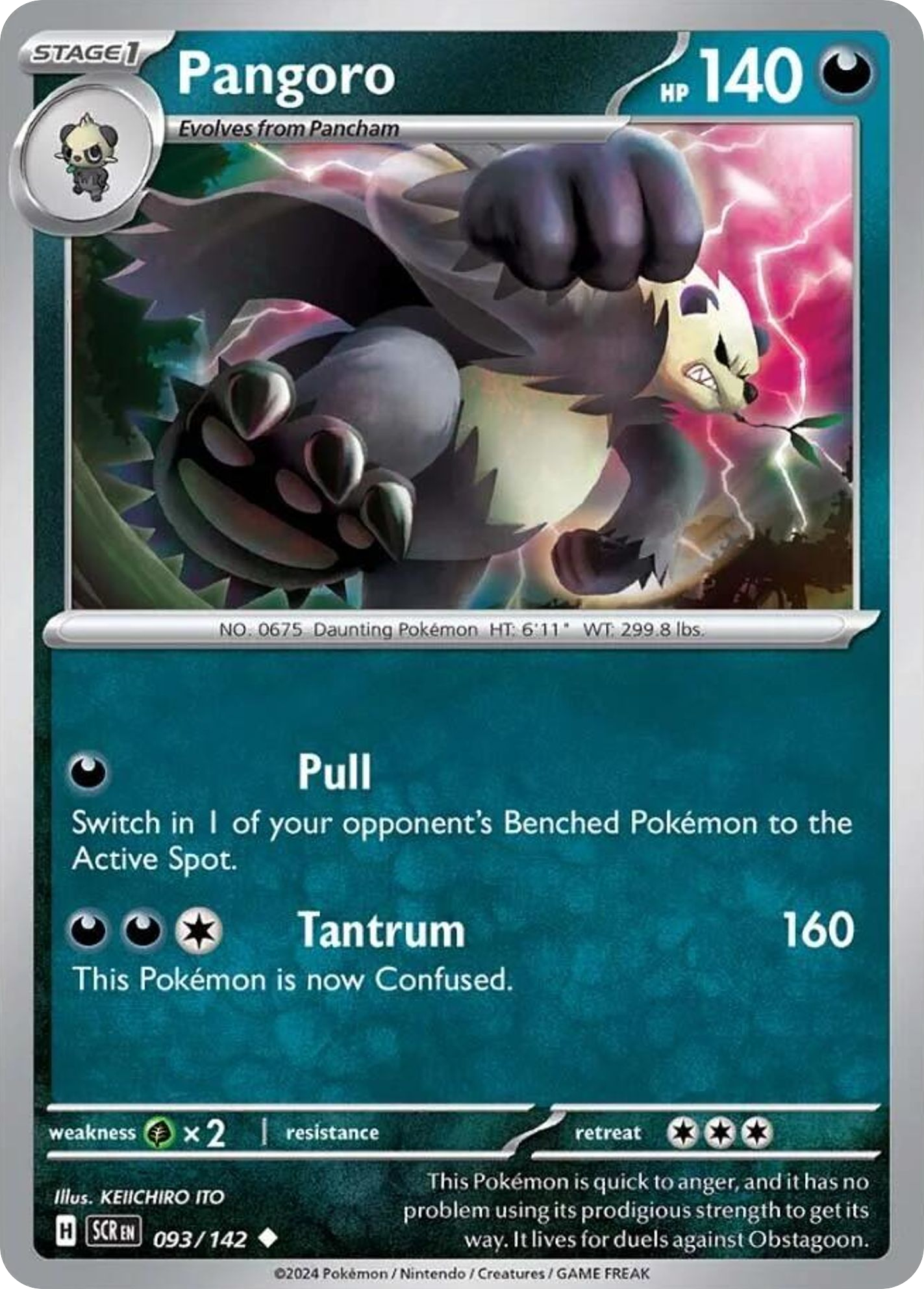Pangoro - 093/142 - Reverse Holofoil