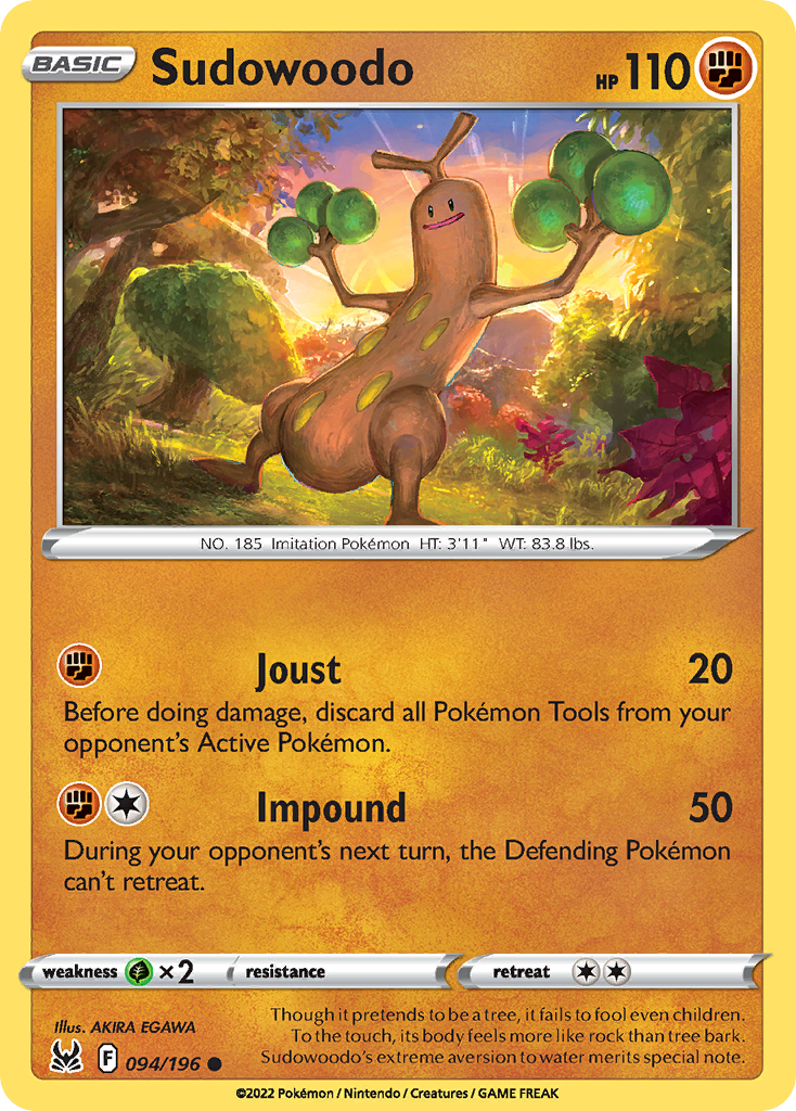 Sudowoodo - 094/196 - Reverse Holofoil