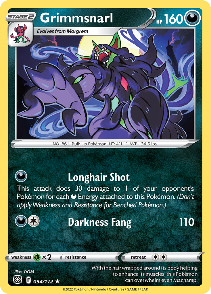 Grimmsnarl - 094/172 - Reverse Holofoil