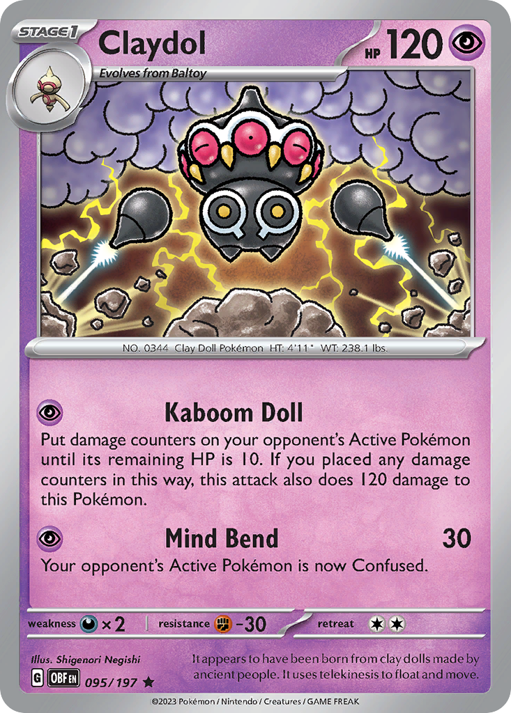 Claydol - 095/197 - Reverse Holofoil