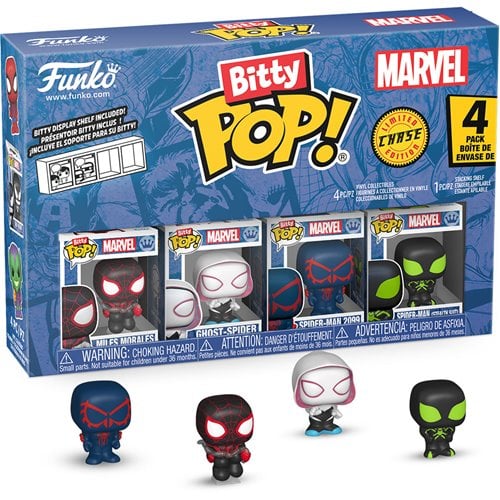 Bitty Pop Spider-Man Miles Morales 4pk