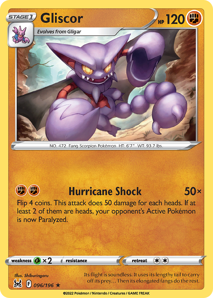Gliscor - 096/196 - Reverse Holofoil
