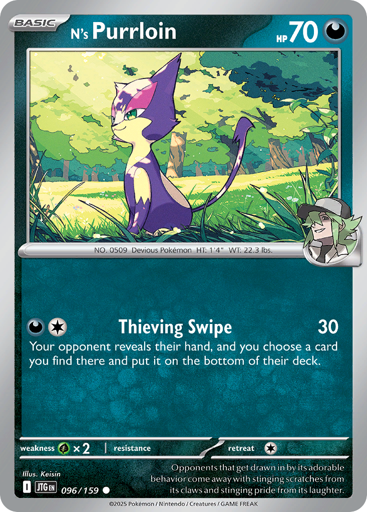 N's Purrloin - 096/159 - Reverse Holofoil
