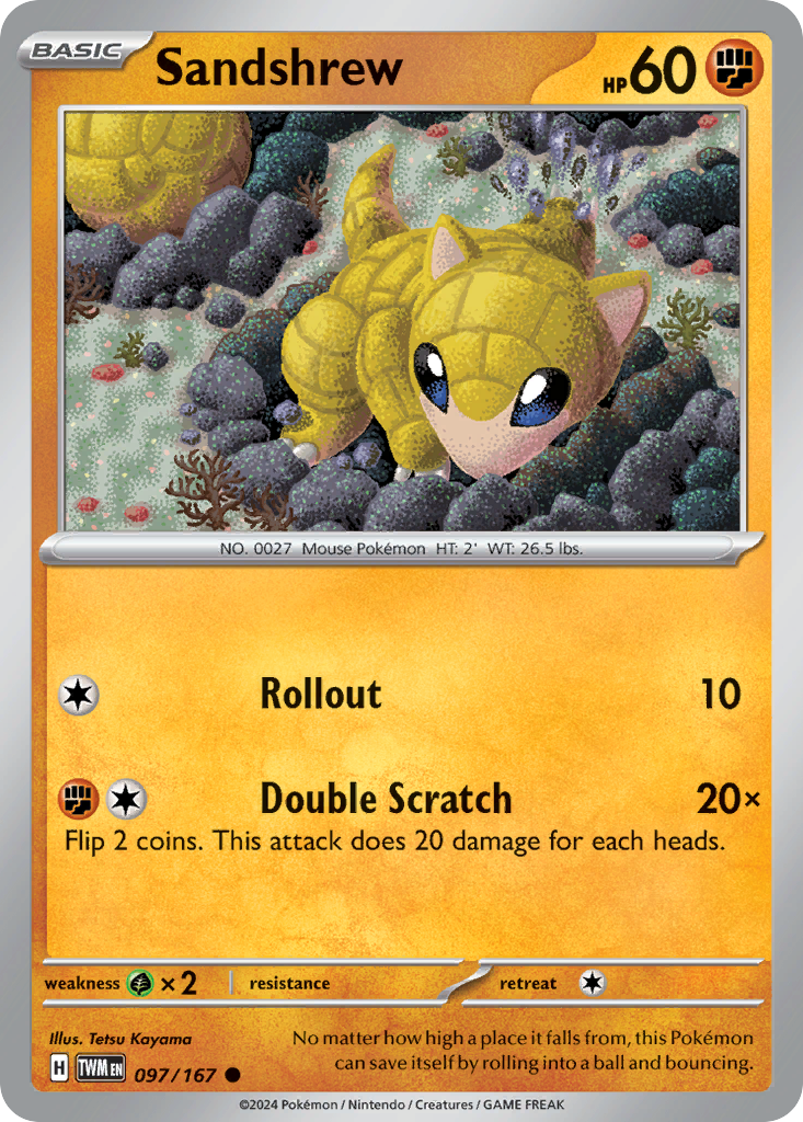 Sandshrew - 097/167 - Reverse Holofoil