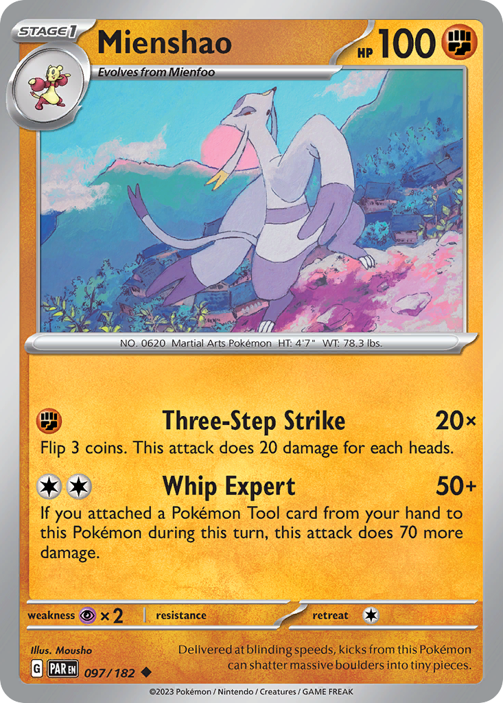 Mienshao  - 097/182 - Reverse Holofoil