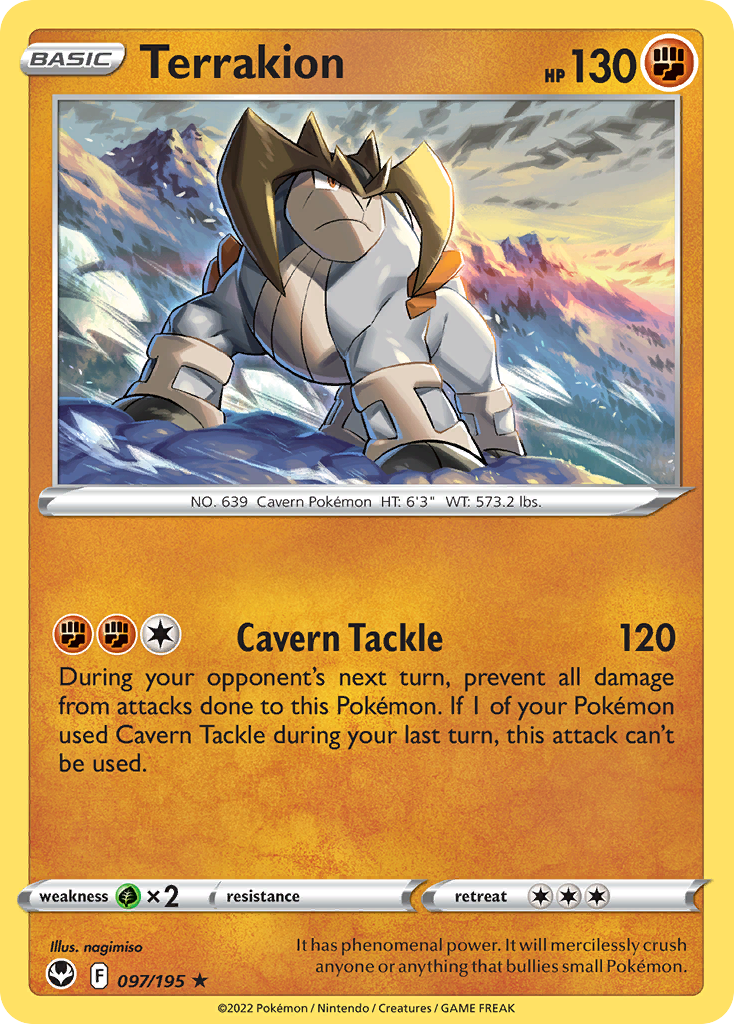 Terrakion - 097/195 - Reverse Holofoil