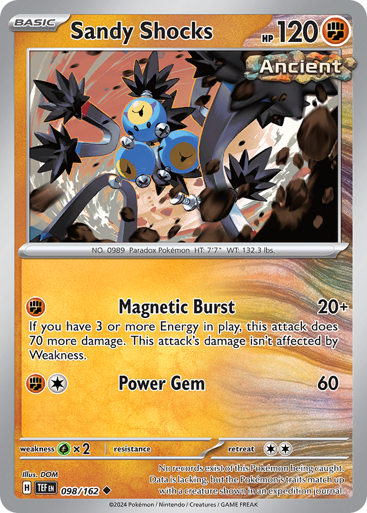 Sandy Shocks - 098/162 - Reverse Holofoil