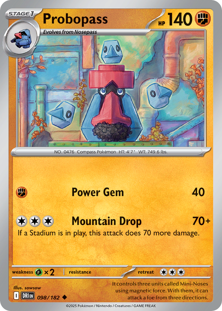 Probopass - 098/182 - Reverse Holofoil