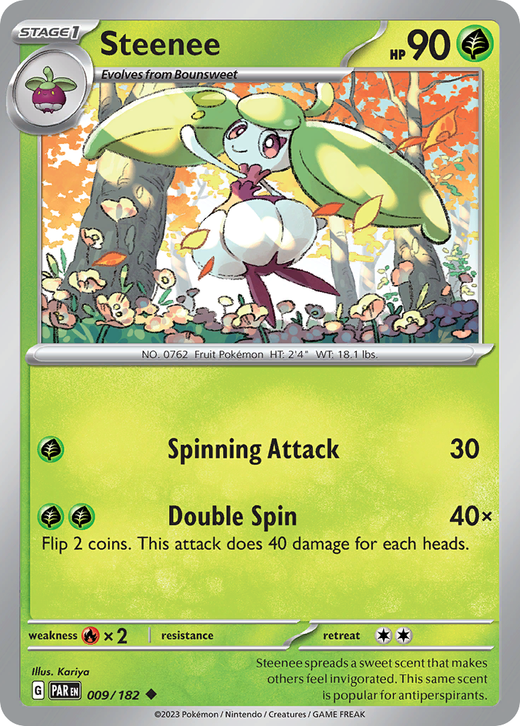 Steenee - 009/182 - Reverse Holofoil