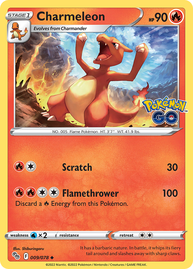 Charmeleon - 009/078 - Reverse Holofoil