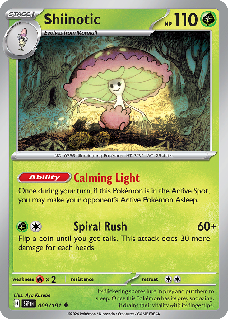 Shiinotic  - 009/191 - Reverse Holofoil
