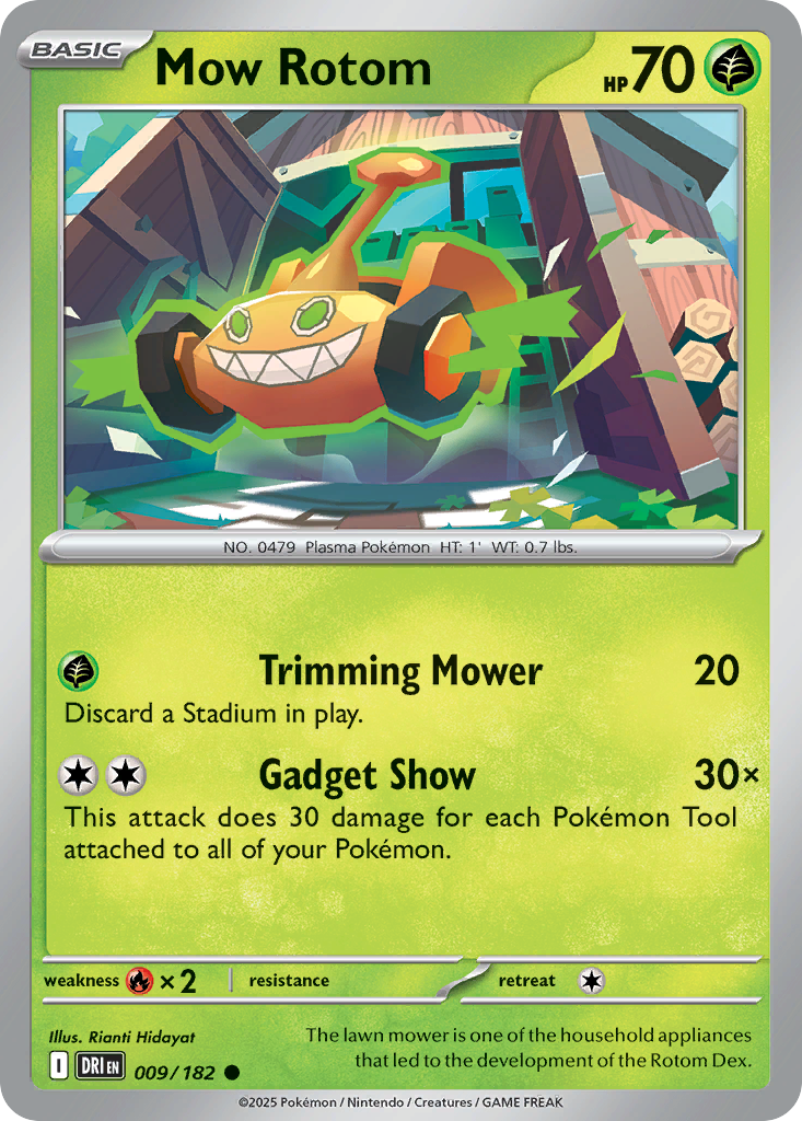 Mow Rotom - 009/182 - Reverse Holofoil