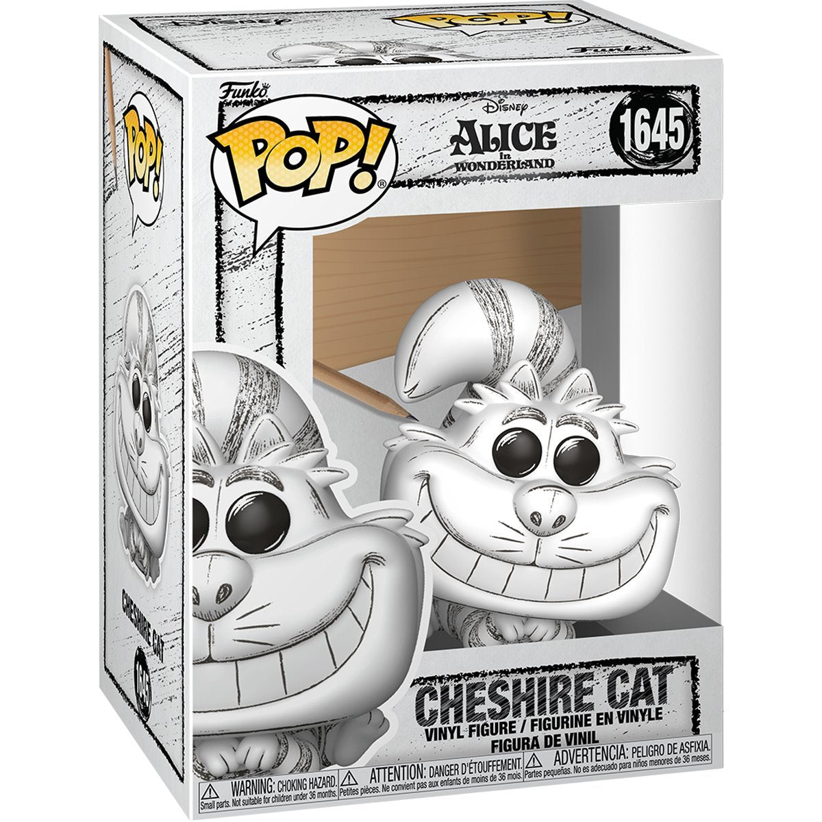 Pop Disney Sketched Cheshire Cat Figure