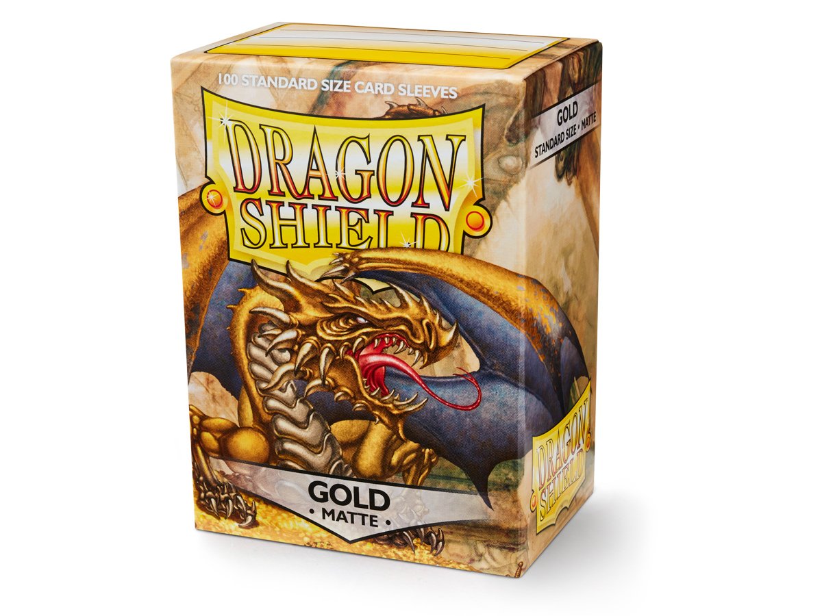 Dragon Shield Sleeves: Standard Matte - Gold 100CT