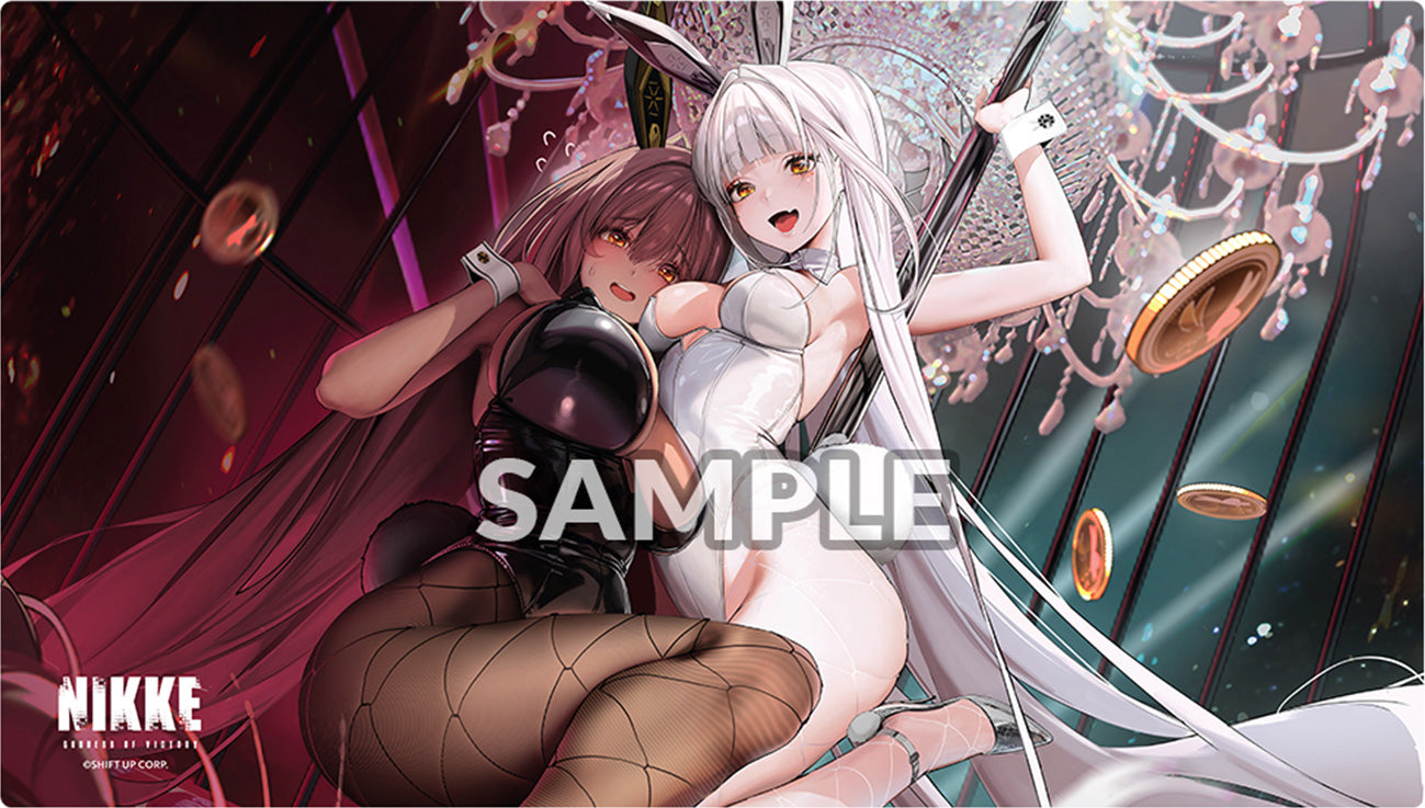 Bushiroad Supplies Rubber Playmat Vol. 10: Goddess of Victory Nikke: Bunny X 777 - Noir & Blanc Playmat