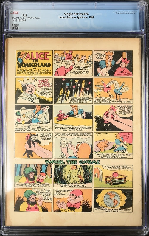 Single Series - Alice in Wonderland #24 CGC 4.5