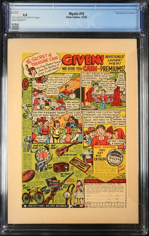 Mystic #15 CGC 6.0