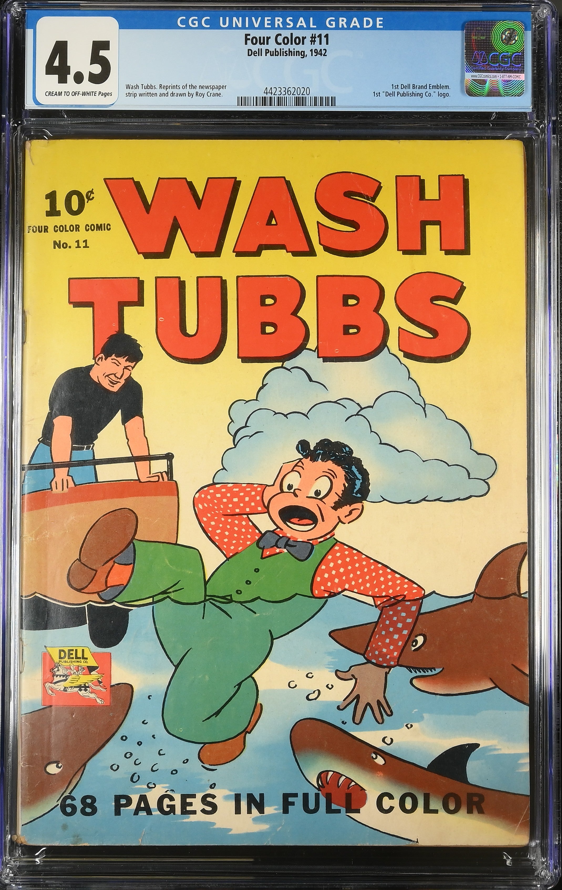 Four Color #11 Wash Tubbs (1942) CGC 4.5