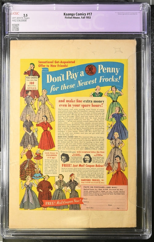 Kaanga Comics #17 CGC 2.5