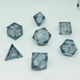 Chronicle RPG Accessories: 7CT Liquid Core - Molten Quicksilver Dice Set