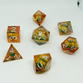 Chronicle RPG Accessories: 7CT Liquid Core - Molten Copper Dice Set